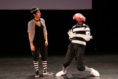 HIP HOP, EST-CE BIEN SERIEUX, Concept et choregraphie Severine Bidaud, Textes Marion Aubert et Severine Bidaud, Assistante choregraphie Jane Carole Bidaud, Aide mise en scene Delphine Lacouque, Regard complice Flore Taguiev, Creation lumieres Esteban Loirat, Mastering Editing son Xavier Bongrand, Montage video et creation musicale Severine Bidaud au Cirque Theatre de Elbeuf le 17 decembre 2022.
Avec : Cynthia Barbier, Severine Bidaud, Clement James, Blondy Mota Kisoka et Cault Nzelo 
(photo by Patrick Berger)
